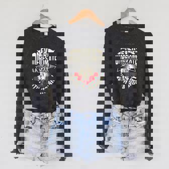 Never Underestimate A Woman With A Rosary Prayer Catholic Sponge Fleece Raglan Crewneck Sweatshirt - Monsterry