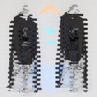 Aw Ship It's A Mother Daughter Cruise Ship Girls Sponge Fleece Raglan Crewneck Sweatshirt - Monsterry