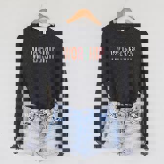Made To Worship Psalm 95 Faith Christian Bible Verse Raglan Sleeve Sweatshirt - Monsterry