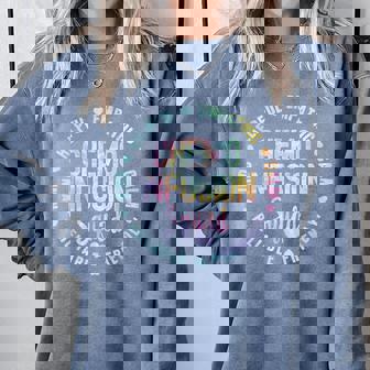 Chemo Infusion Squad Future Oncology Nurse Nursing S Tie Dye Comfort Colors Sweatshirt - Monsterry