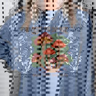 Create Your Own Magic Boho Mushroom Comfort Colors Sweatshirt - Monsterry