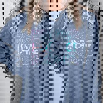 Cute Tie Dye Hospice Nurse Life Hospice Squad Comfort Colors Sweatshirt - Monsterry