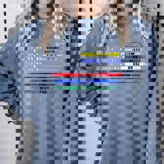 First Responders Us Flag Police Fire Military Nurse Ems Hero Comfort Colors Sweatshirt - Monsterry