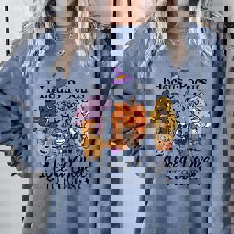 Hocus Pocus I Need Coffee To Focus Halloween Iced Coffee Vector Halloween Coffee Lover Comfort Colors Sweatshirt - Monsterry