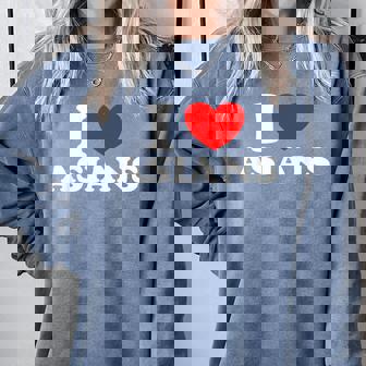 I Love Asian I Heart Asians Comfort Colors Sweatshirt - Monsterry