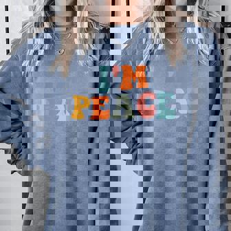 Im Peace I Come In Peace Couples Costume Women Comfort Colors Sweatshirt - Monsterry