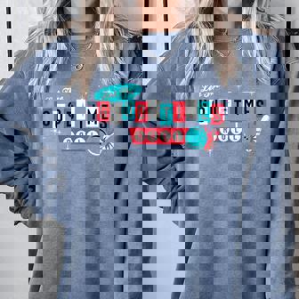 Retro Vintage 50'S 60'S Bowling Let The Good Times Roll Comfort Colors Sweatshirt - Monsterry