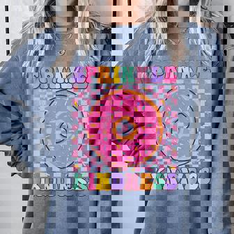 Donut Sprinkle Kindness Girls Doughnut Lover Comfort Colors Sweatshirt - Monsterry