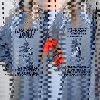 That's What I Do I Drink Coffee I Get More Chickens Comfort Colors Sweatshirt - Monsterry