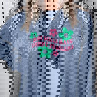 Vintage Flower Hot Girls Have Stomach Problems Tummy Comfort Colors Sweatshirt - Monsterry
