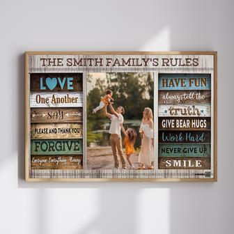 Family Rule Custom Canvas Wall Home Decor | Familywalldecor UK