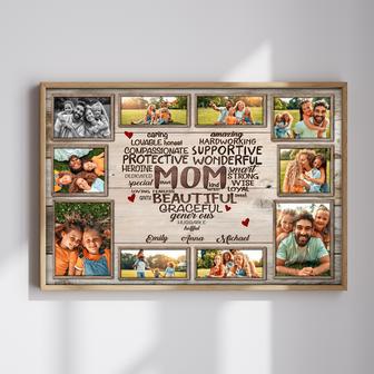 Heartfelt Personalized Canvas for Mom – Celebrate Love, Family Memories & Words That Define Her | Familywalldecor