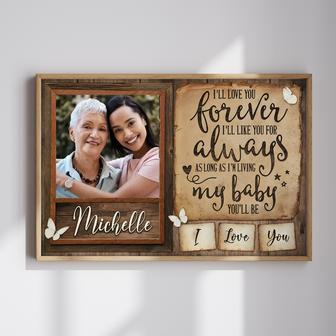 Mothers day gifts for mom from daughter - Love You Forever Custom Canvas | Familywalldecor