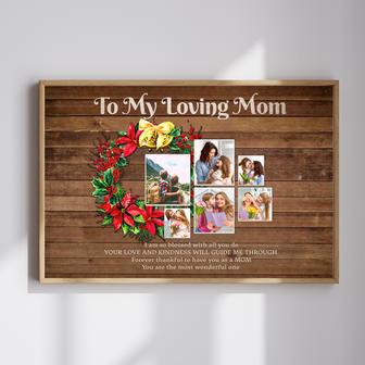 To My Loving Mom Canvas - Heartfelt Christmas Gift for Mom | Familywalldecor