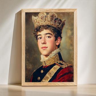 Brother Family Regal Portrait – Bold Custom Royal-Inspired Display | Familywalldecor