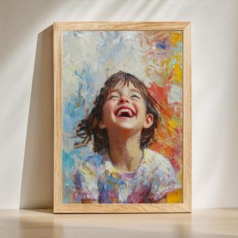 Daughter Oil Painting Portrait – Beautiful Custom Home Decor | Familywalldecor