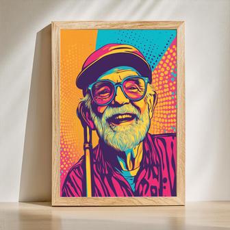 Grandpa Pop Art Portrait – Unique And Stylish Wall Display | Familywalldecor