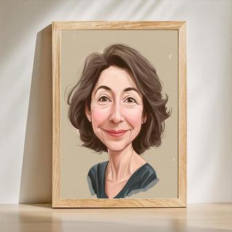 Mom Caricature Portrait – Joyful Custom Gift She’Ll Cherish | Familywalldecor