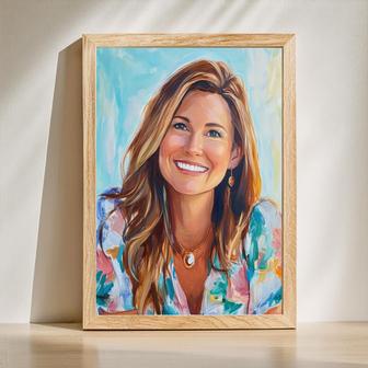 Mom Oil Painting Portrait – Elegant Custom Wall Art | Familywalldecor