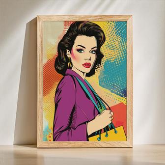 Mom Pop Art Portrait – Fun And Colorful Personalized Gift | Familywalldecor