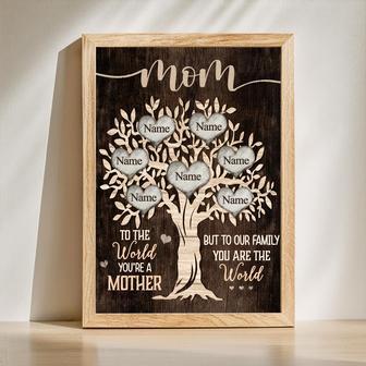 Mommy To The World You Are One Person Canvas Gift for Mom | Familywalldecor