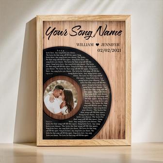 Personalized Song Lyrics Canvas - Custom Photo Gift from Girlfriend to Him | Familywalldecor