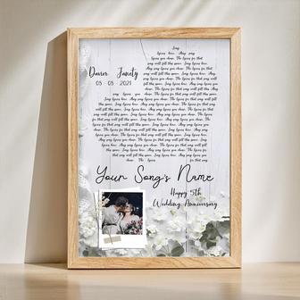 Personalized Song Lyrics Canvas - Unique Anniversary Gift Wall Art | Familywalldecor