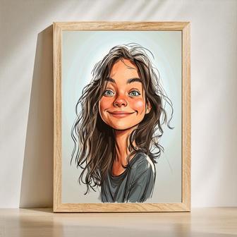 Sister Caricature Portrait – Creative Personalized Family Gift | Familywalldecor