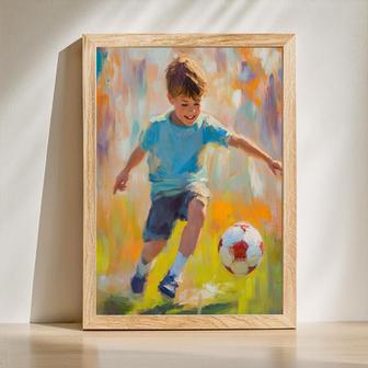 Son Oil Painting Portrait – Unique Hand-Painted Wall Display | Familywalldecor