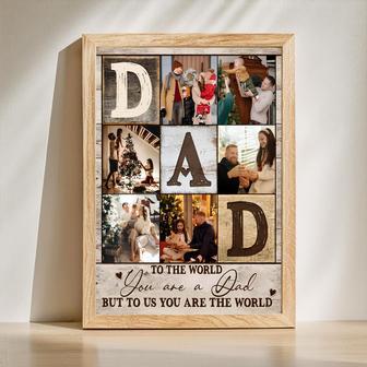 To the World You Are Just a Person’ Custom Canvas for Dad – Personalized Gift | Familywalldecor