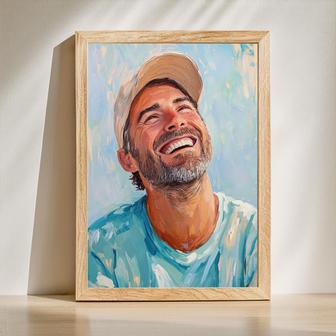 Uncle Oil Painting Portrait – Distinctive Handcrafted Wall Display | Familywalldecor