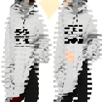 ESL Teacher English As a Second Language Definition Half Zip Oversized Sweatshirt - Monsterry