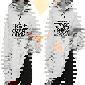Texas Lone Star State Since 1845 Cowboy And Rodeo Texas Half Zip Oversized Sweatshirt - Monsterry