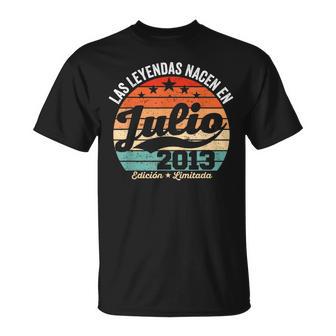 11 Años Cumpleaños Las Leyendas Nacen En Julio De 2013 Camiseta unisex - Regaloses