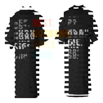 15Th Year Wedding Anniversary Epic Best Husband Since 2009 T-Shirt - Thegiftio UK