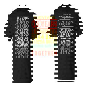 16 Year Anniversary 16Th Wedding Marriage Anniversary T-Shirt - Monsterry