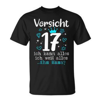 17Th Birthday Girl's Orsicht 17 Jahre Ich Kann Alles German T-Shirt - Geschenkecke