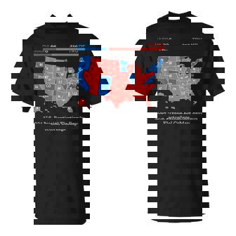 2024 US Presidential Election Results College Map T-Shirt | Mazezy