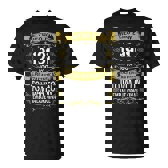 33 Años Cumpleaños Regalo Hombre Hecho En 1991 Hombre 1991 Camiseta unisex - Regaloses