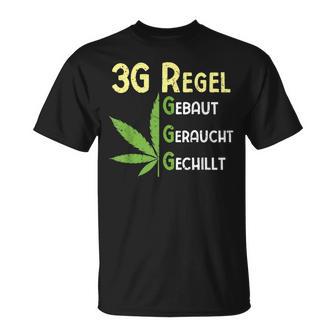 3G Regel Cannabis Marijuana T-Shirt - Geschenkecke