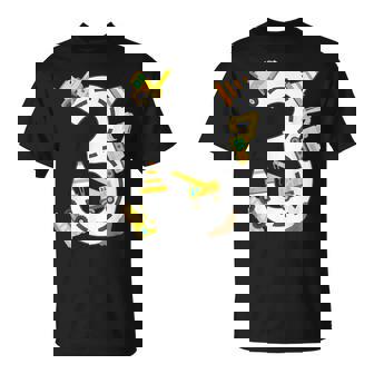 3Rd Construction Birthday Party Excavator Boys 3 Years Old T-Shirt - Thegiftio UK
