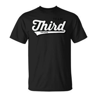 3Rd Grade Team School Teacher Third Baseball-Style T-Shirt - Monsterry UK