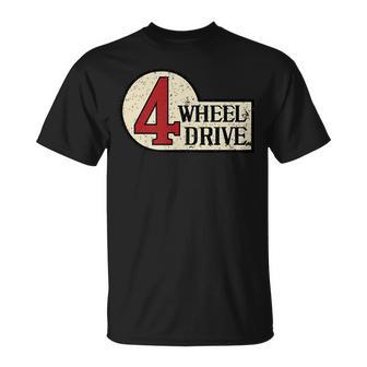 4-Wheel Driveintage 4X4 Overland Emblem 4Wd T-Shirt - Seseable