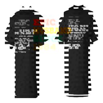 40Th Wedding Anniversary For Him Epic Husband Since 1984 T-Shirt - Thegiftio UK