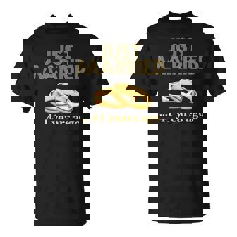 41St Wedding Anniversary Just Married 41 Years Ago T-Shirt - Monsterry
