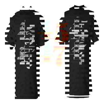 45 47 Trump 2024 Soporte De Banderaintage Trump 45 47 Hombres Es Camiseta unisex - Regaloses