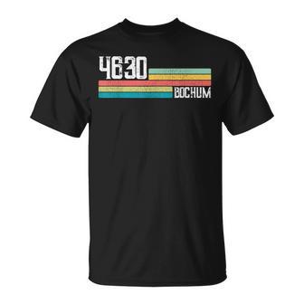 4630 Bochum Retro Old Postcodeintage Sign T-Shirt - Seseable