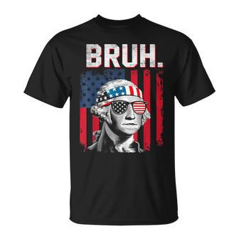 4Th Of July 2024 George Washington Bruh T-Shirt - Monsterry AU