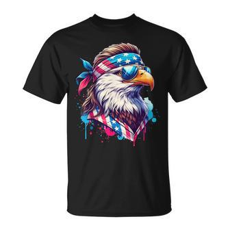 4Th Of July Patriotic Eagle July 4Th Usa Murica T-Shirt - Monsterry
