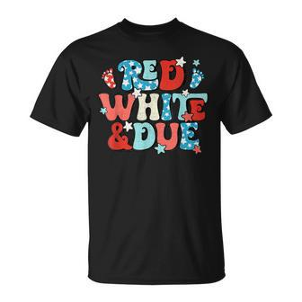 4Th Of July Red White And Due Pregnancy Announcement T-Shirt - Monsterry CA